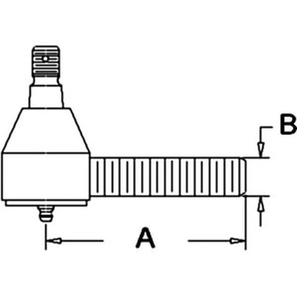Aftermarket Tie Rod End Fits Ford/Fits New Holland Models Listed Below 83930109 CAR107633 - main